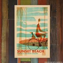 sunset beach vahine
